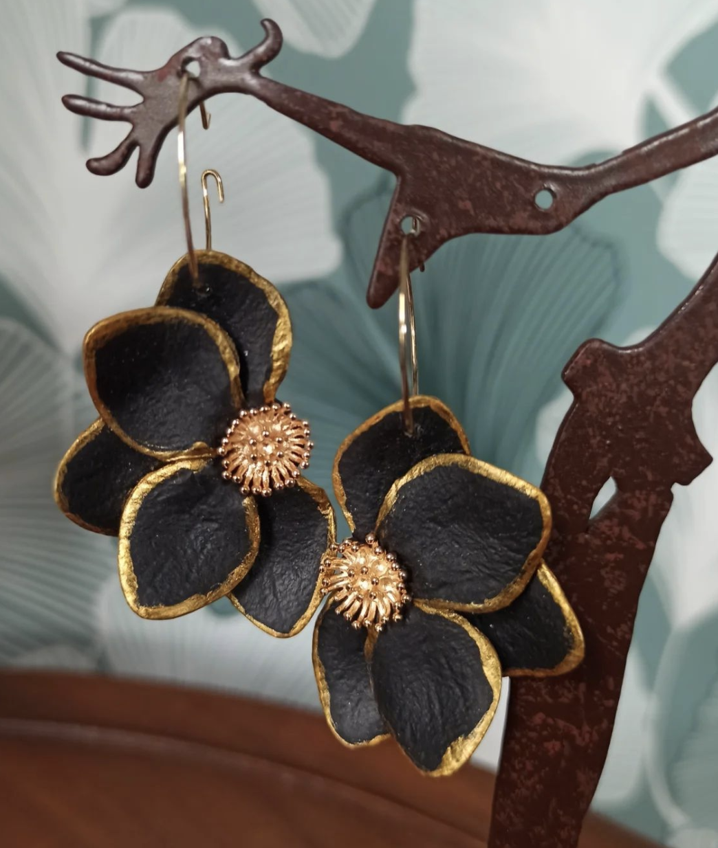 Bijou boucle d'oreilles polymère